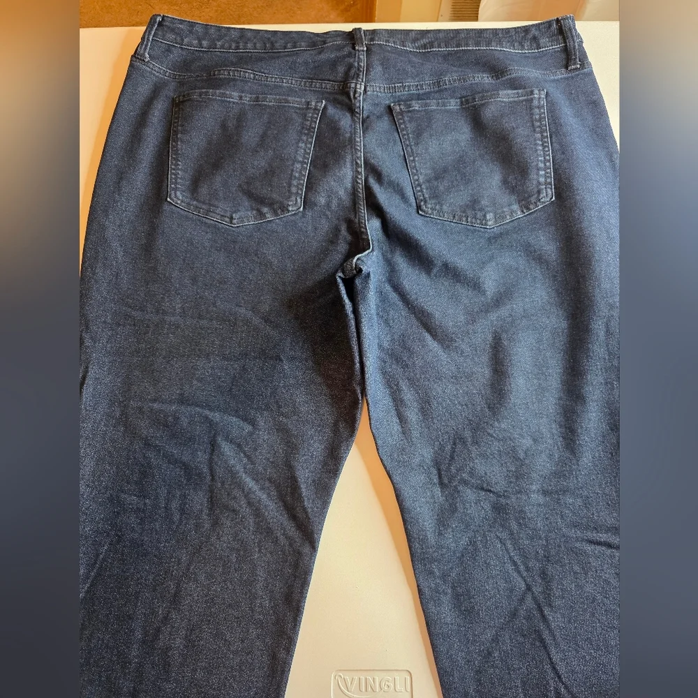 Terra & Sky 22W Like New Classic Straight Leg Jeans Dark Wash Blue Bx-3156